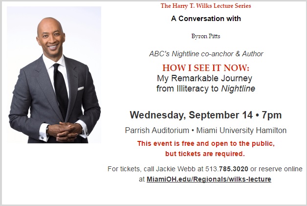 Wilks Lecture: Bryon Pitts ABC Nightline co-anchor to speak on ...